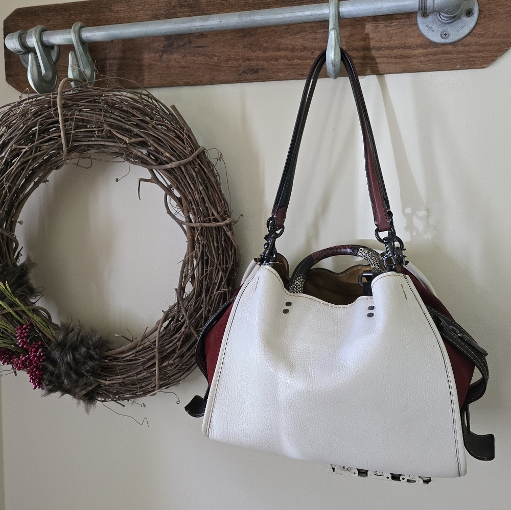 Coach Rogue Handbag, Chalk